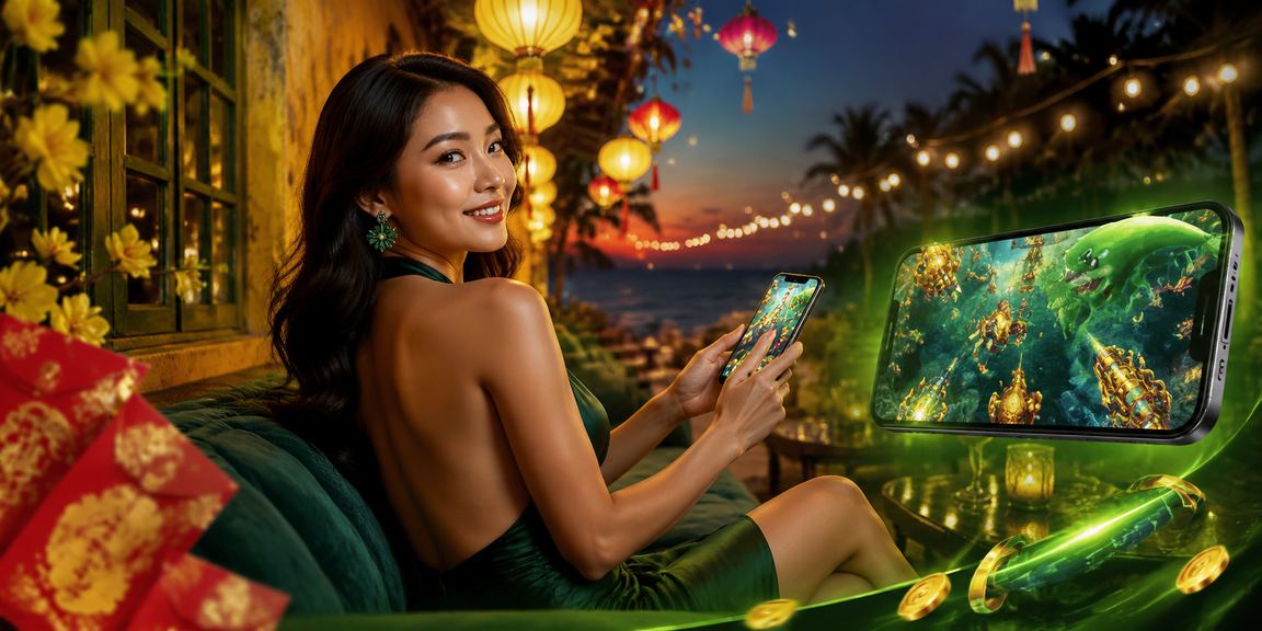 Người dân Hội An tham gia trò chơi cá cược trực tuyến dưới ánh đèn lồng truyền thống